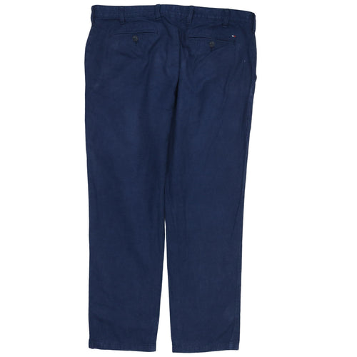 Tommy Hilfiger Men's Blue Slim Fit Cotton Chino Trousers 38x32