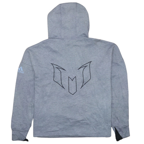 Adidas Boys Grey 13-14 Years Pullover Hoodie with Logo Design