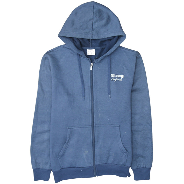 Lee Cooper Men Blue Full Zip Hoodie Size M Regular Fit