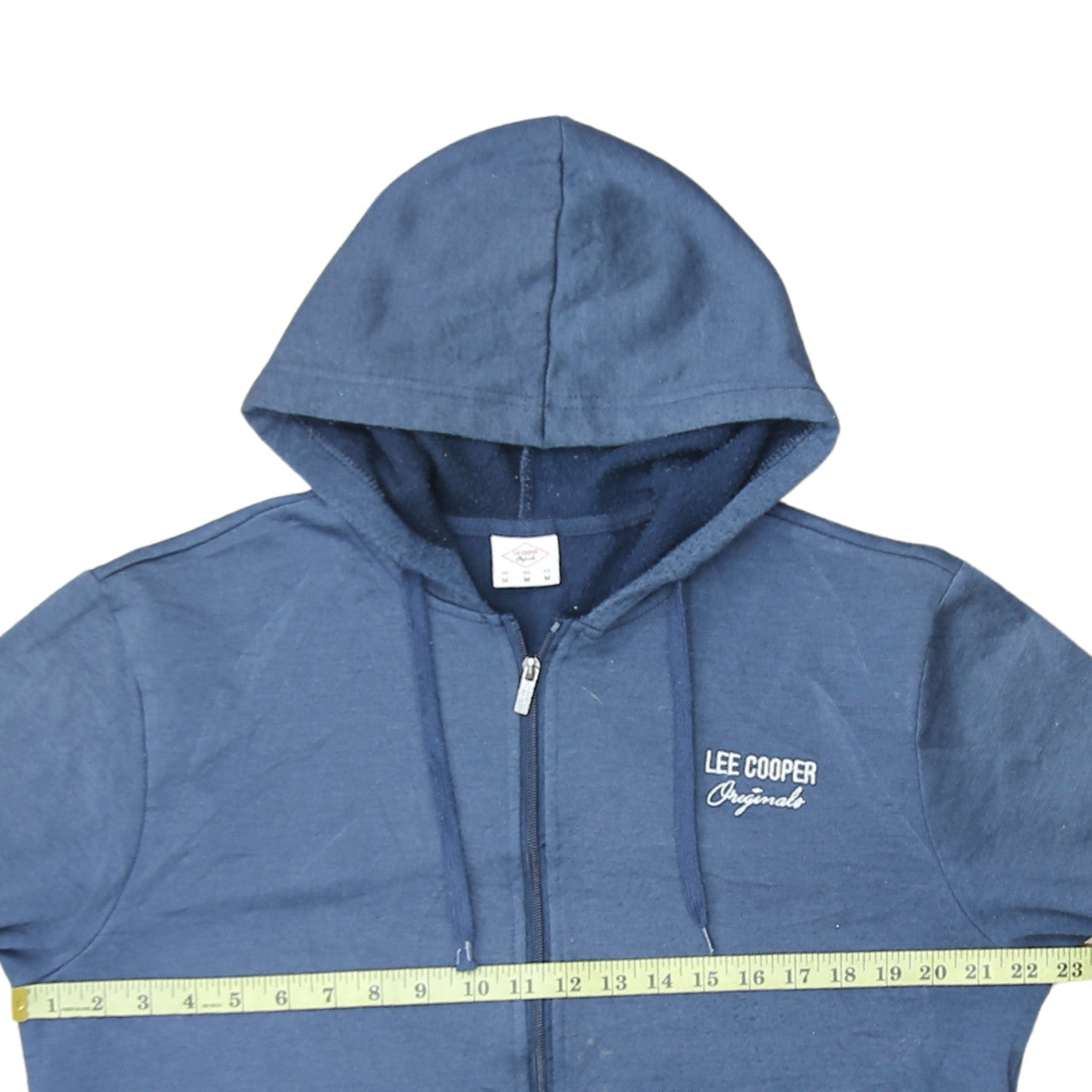 Lee Cooper Men Blue Full Zip Hoodie Size M Regular Fit