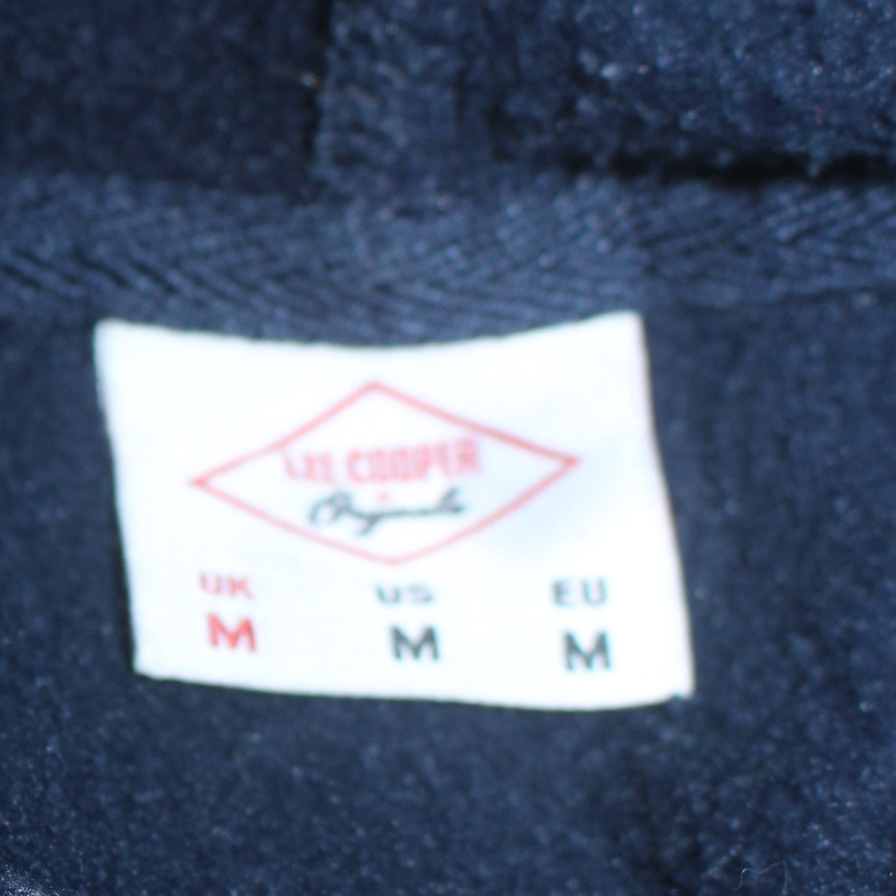 Lee Cooper Men Blue Full Zip Hoodie Size M Regular Fit