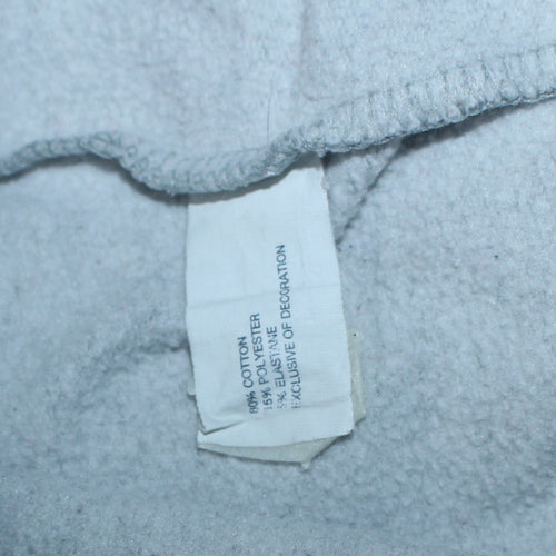 GAP Women Grey Pullover Hoodie Large Cotton Blend Casual Logo