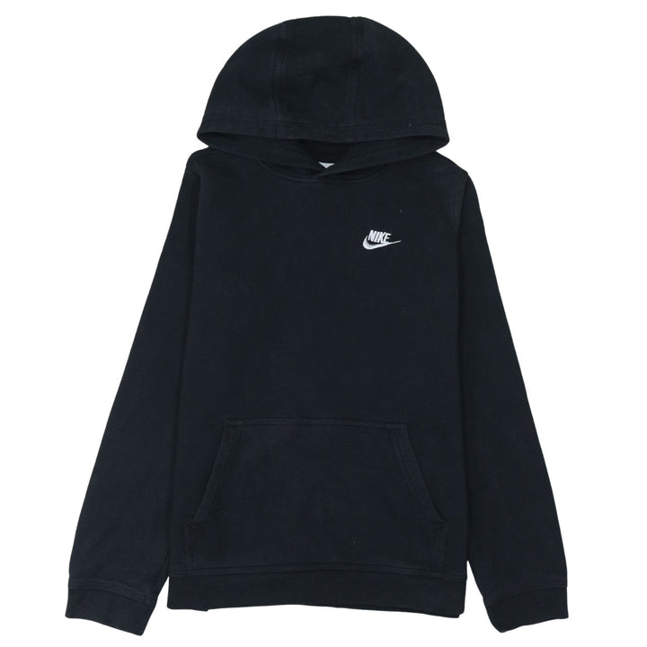 Nike Boys Black Pullover Hoodie XL 158-170cm Cotton Blend Sweatshirt