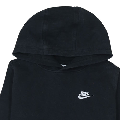 Nike Boys Black Pullover Hoodie XL 158-170cm Cotton Blend Sweatshirt