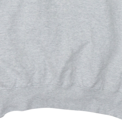Rockport Men's Grey Crew Neck Embroidered Logo Cotton Sweatshirt M
