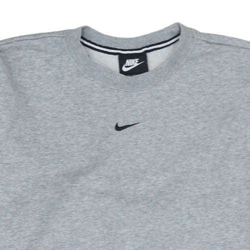 Nike Men's Grey XS Pullover Sweatshirt Crew Neck Logo Sportswear