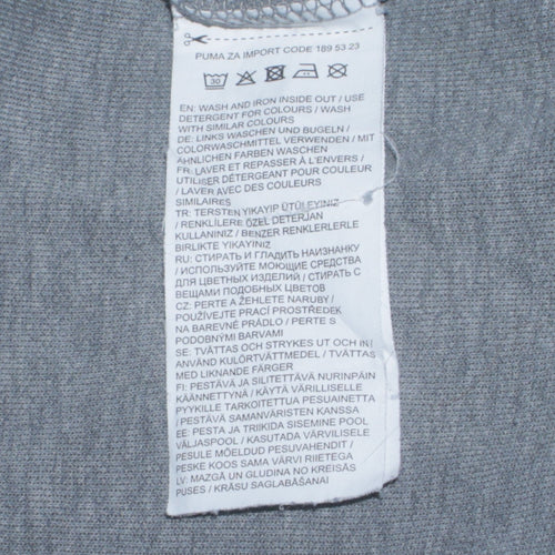 Puma Boys Grey 1/4 Zip Pullover Hoodie 13-14 Years Regular Fit