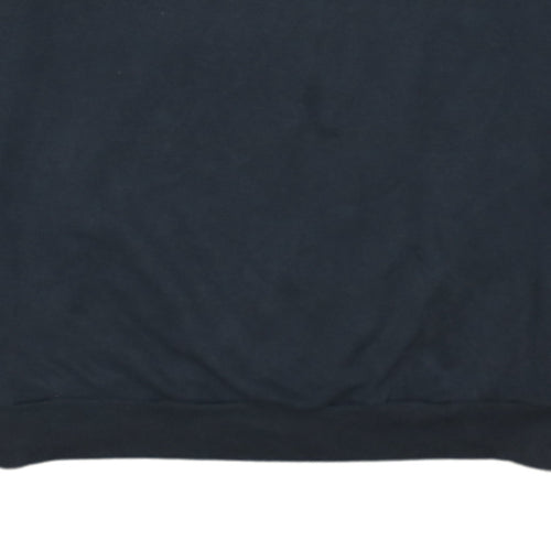 Adidas Womens Black Crew Neck Pullover Sweatshirt Size M 12-14
