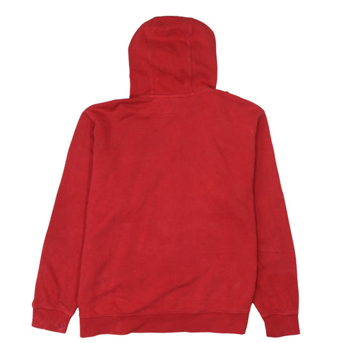 Nike Men's Red XL Pullover Hoodie with Logo and Kangaroo Pocket