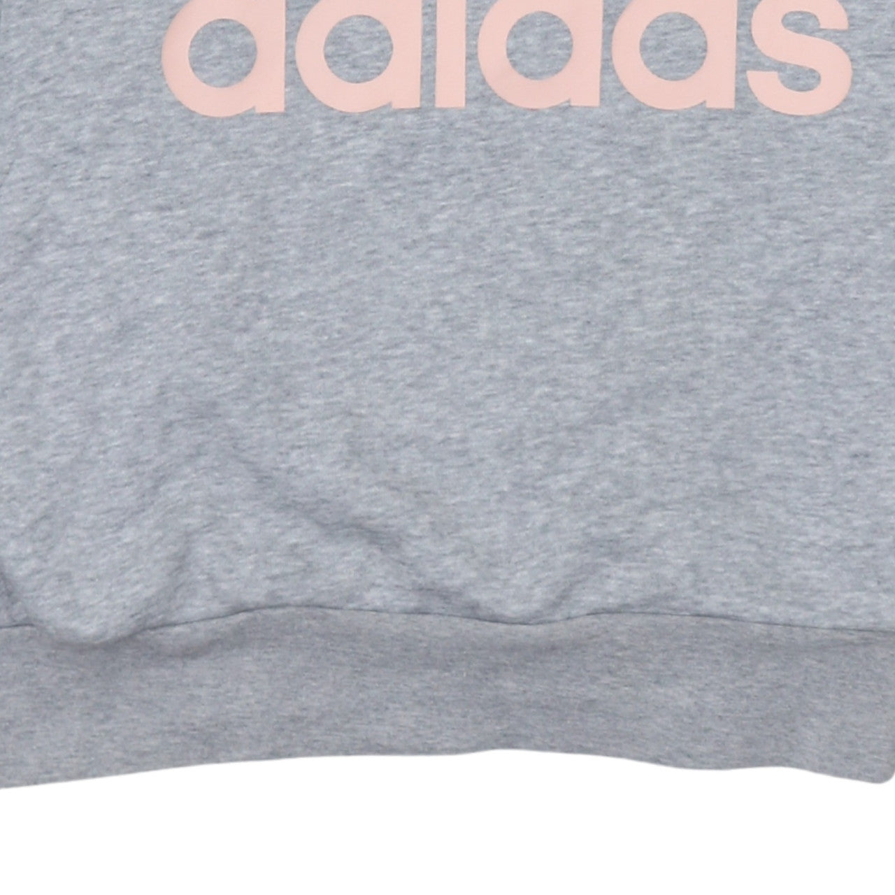 Adidas Womens Grey Pullover Hoodie Size S Casual Logo Sweatshirt