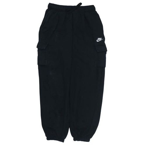 Nike Men's Black Cargo Fleece Jogger Trousers Size S
