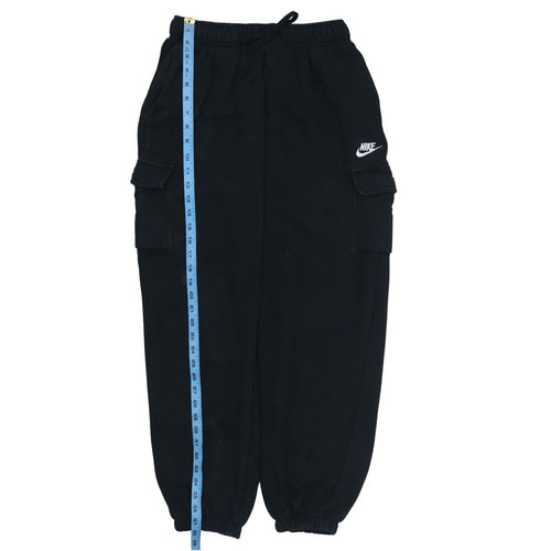 Nike Men's Black Cargo Fleece Jogger Trousers Size S