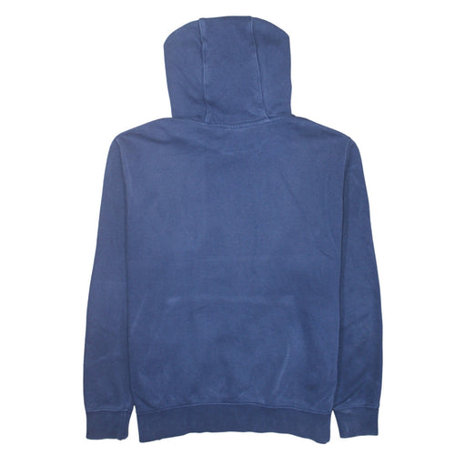 Nike Men's Blue Pullover Hoodie L Fleece Logo Sweatshirt