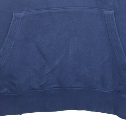 Nike Men's Blue Pullover Hoodie L Fleece Logo Sweatshirt