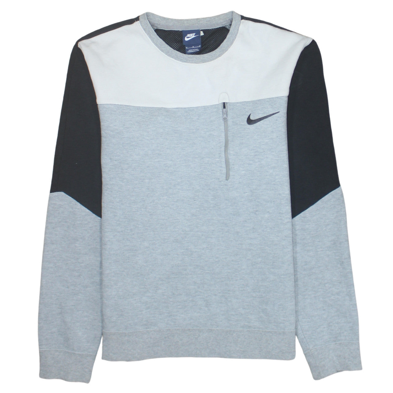 Nike Men's Grey Crew Neck Pullover Sweatshirt Medium