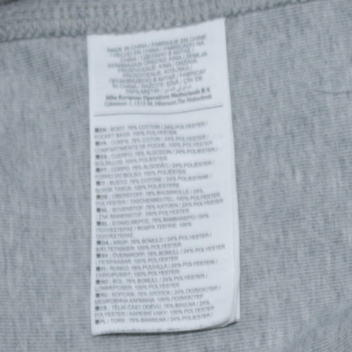 Nike Men's Grey Crew Neck Pullover Sweatshirt Medium