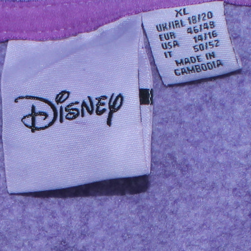 Disney Women Purple Mickey Mouse The Original XL Sweatshirt