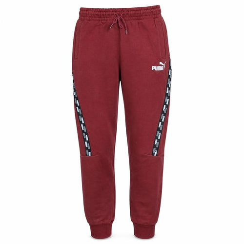 Puma Men's Red Jogger Trousers M Regular Fit Fleece Sweatpants