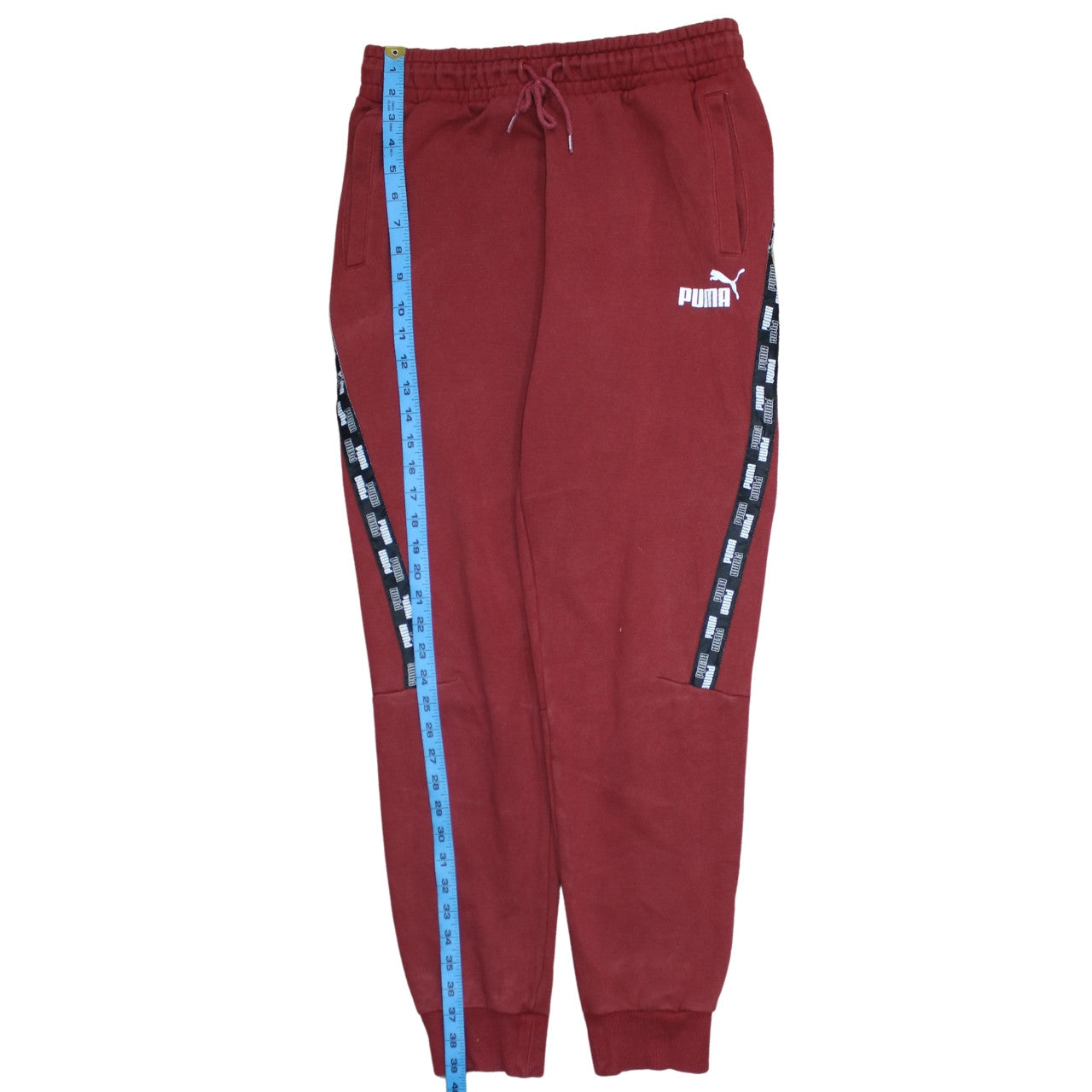 Puma Men's Red Jogger Trousers M Regular Fit Fleece Sweatpants
