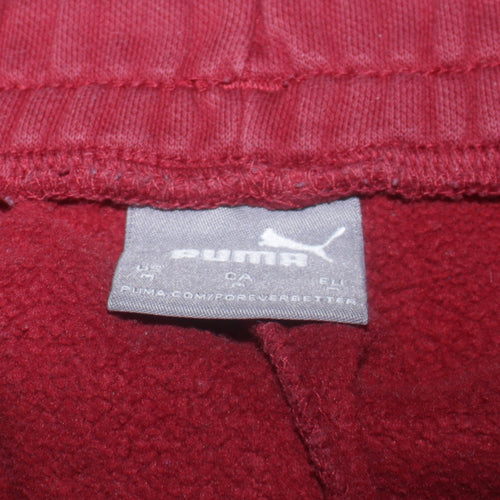 Puma Men's Red Jogger Trousers M Regular Fit Fleece Sweatpants
