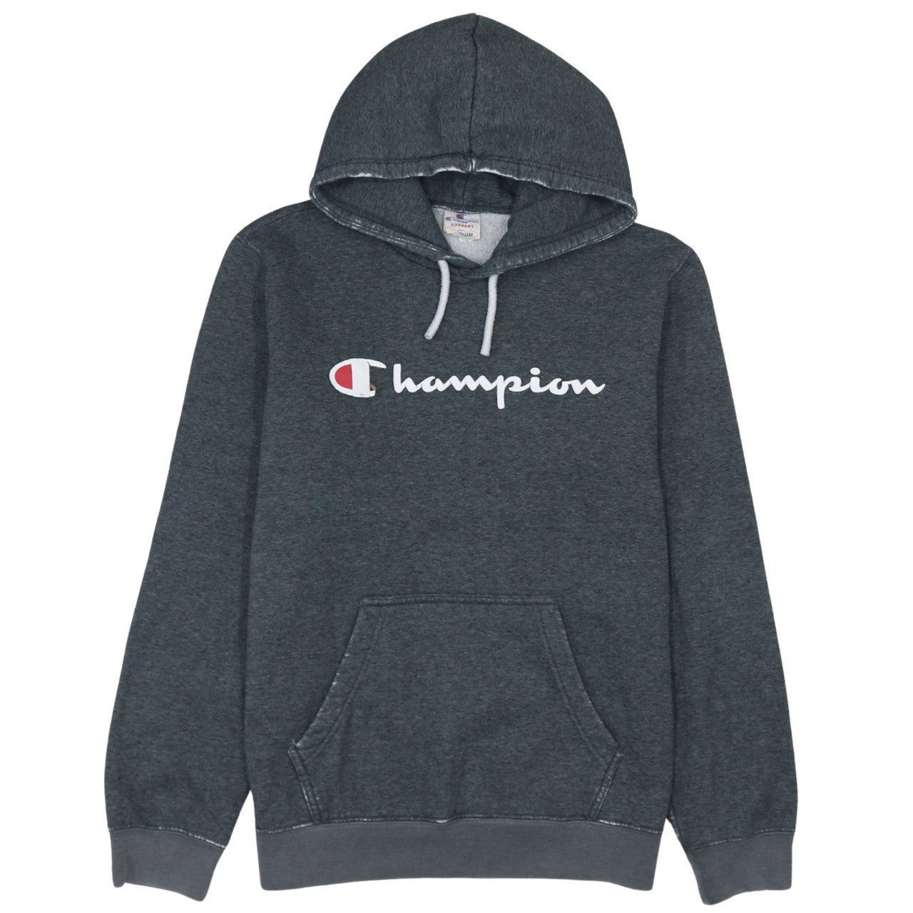 Champion Men’s Grey Pullover Hoodie Medium Logo Sportswear