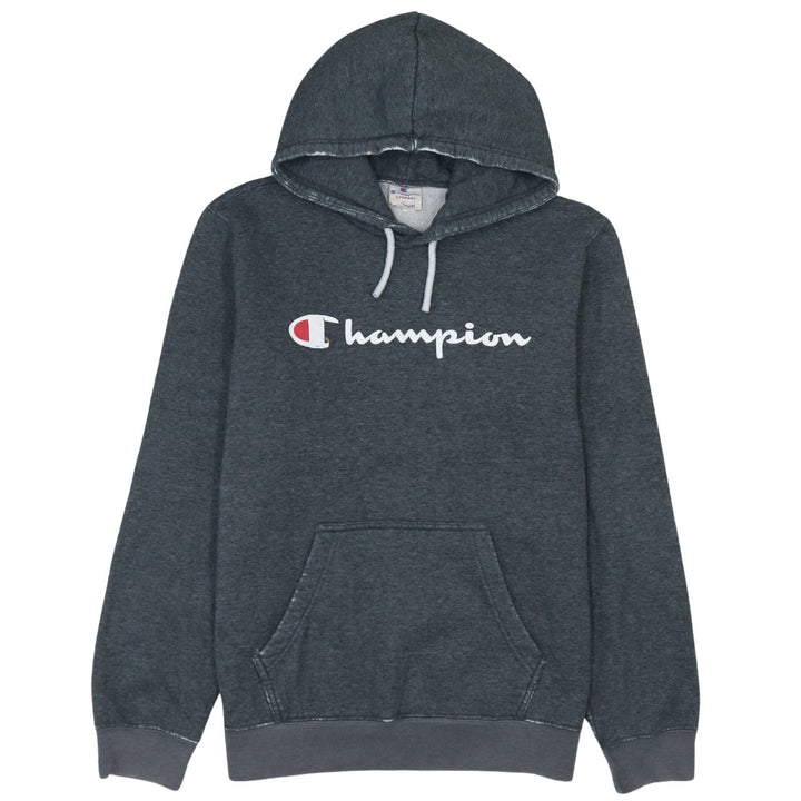 Champion Men’s Grey Pullover Hoodie Medium Logo Sportswear