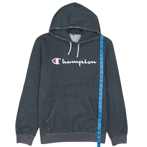 Champion Men’s Grey Pullover Hoodie Medium Logo Sportswear