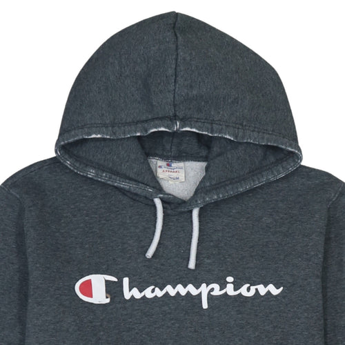 Champion Men’s Grey Pullover Hoodie Medium Logo Sportswear