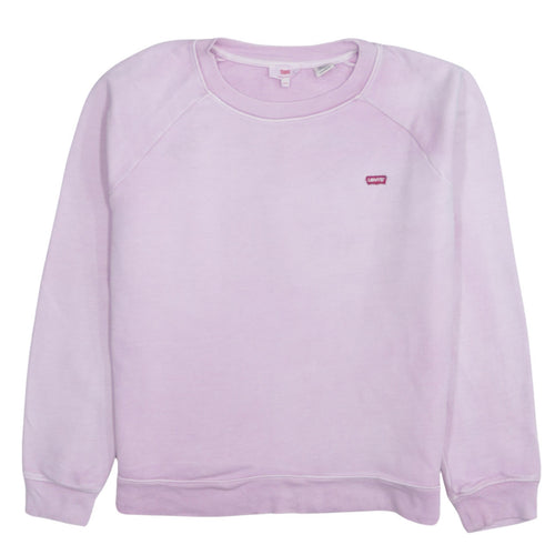 Levi's Womens Pink XXS Crew Neck Pullover Sweatshirt