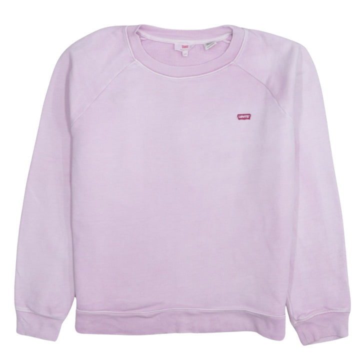 Levi's Womens Pink XXS Crew Neck Pullover Sweatshirt