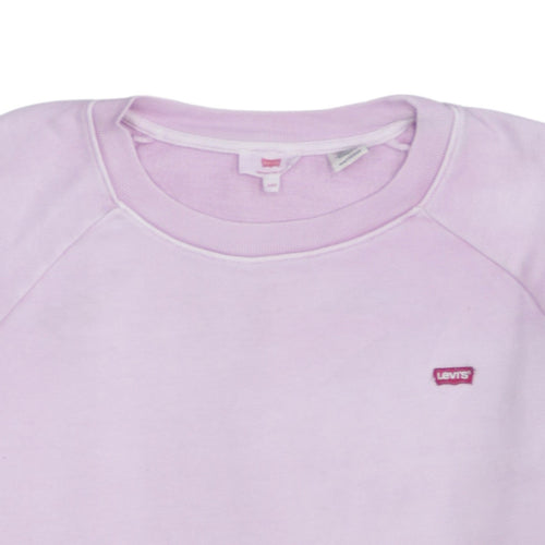 Levi's Womens Pink XXS Crew Neck Pullover Sweatshirt