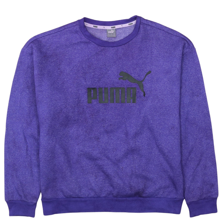 Puma Women's Purple Crew Neck Pullover Sweatshirt Size L