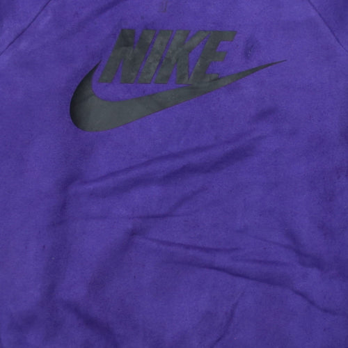 Nike Women's Purple Crew Neck Logo Pullover Sweatshirt XS