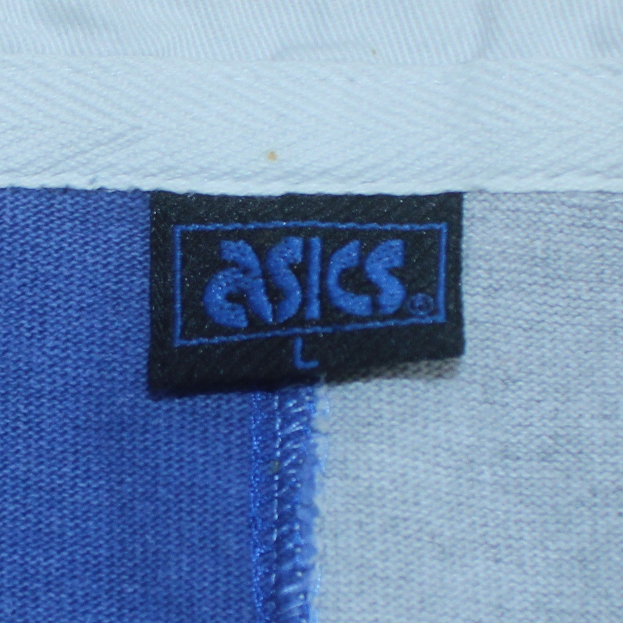 Asics Men’s Multicoloured Colourblock Cotton Polo Shirt L Retro Style