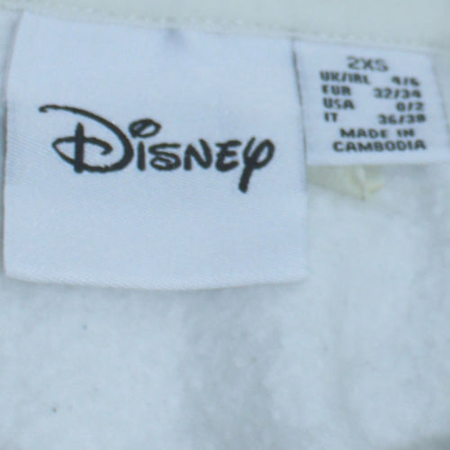 Disney Women's White 2XS Pullover Hoodie The Lion King Simba Graphic