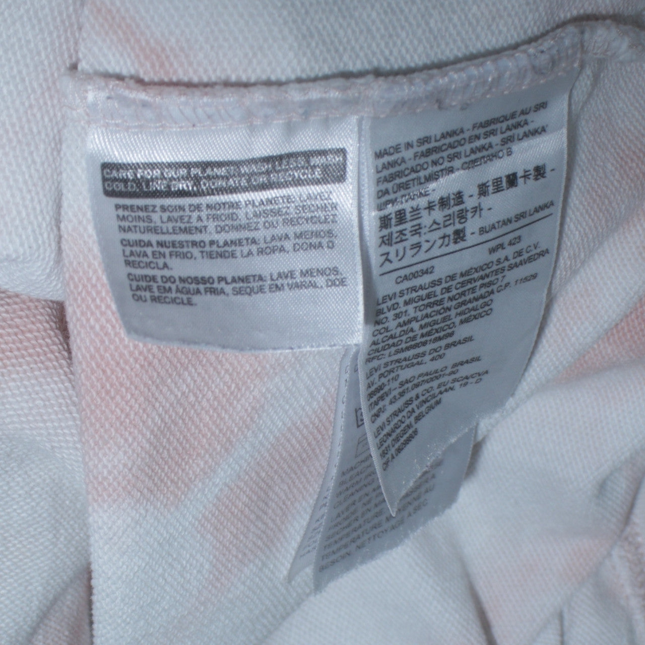 Levi's Men's Beige Tie Dye Pullover Hoodie Size S Regular Fit