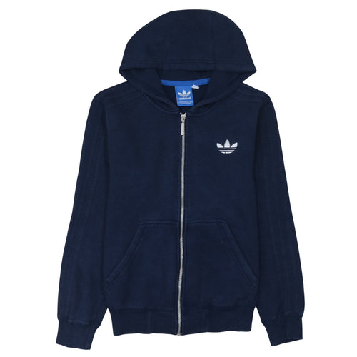 Adidas Men's Blue Full Zip Hoodie Size S Regular Fit