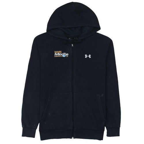 Under Armour Men's Black Full Zip Hoodie Small ColdGear Fleece
