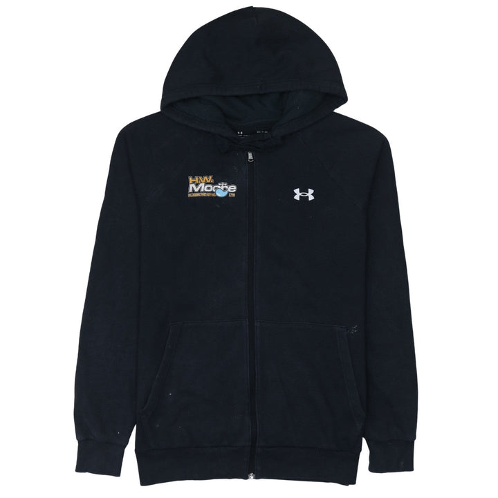 Under Armour Men's Black Full Zip Hoodie Small ColdGear Fleece