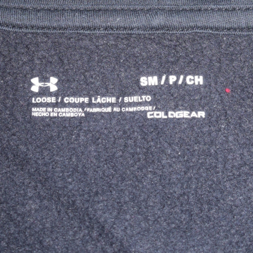 Under Armour Men's Black Full Zip Hoodie Small ColdGear Fleece