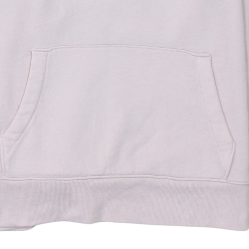 Hollister Womens Light Pink Hoodie L Pullover Logo Cotton Blend