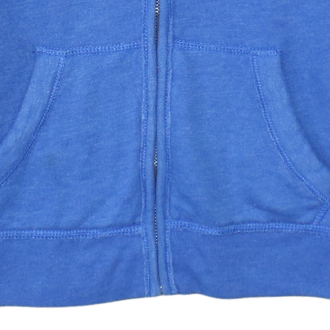 Hollister Women Blue Full Zip Hoodie L Fleece Lined Casual Sweatshirt