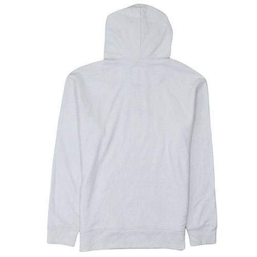 Hollister Mens White Pullover Hoodie XS Logo Embroidered Fleece
