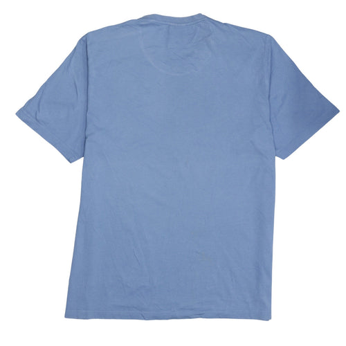 adidas Men's Blue Logo Short Sleeve Cotton T-Shirt Size L