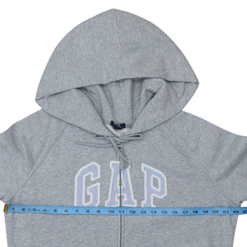 GAP Women Grey Full Zip Hoodie XL Cotton Blend Casual