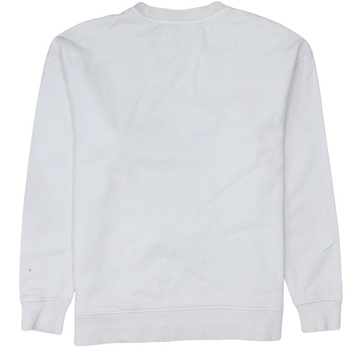 Guess Jeans U.S.A. White Logo Embroidered Sweatshirt Womens Small