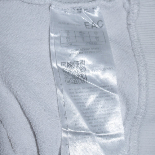 Guess Jeans U.S.A. White Logo Embroidered Sweatshirt Womens Small