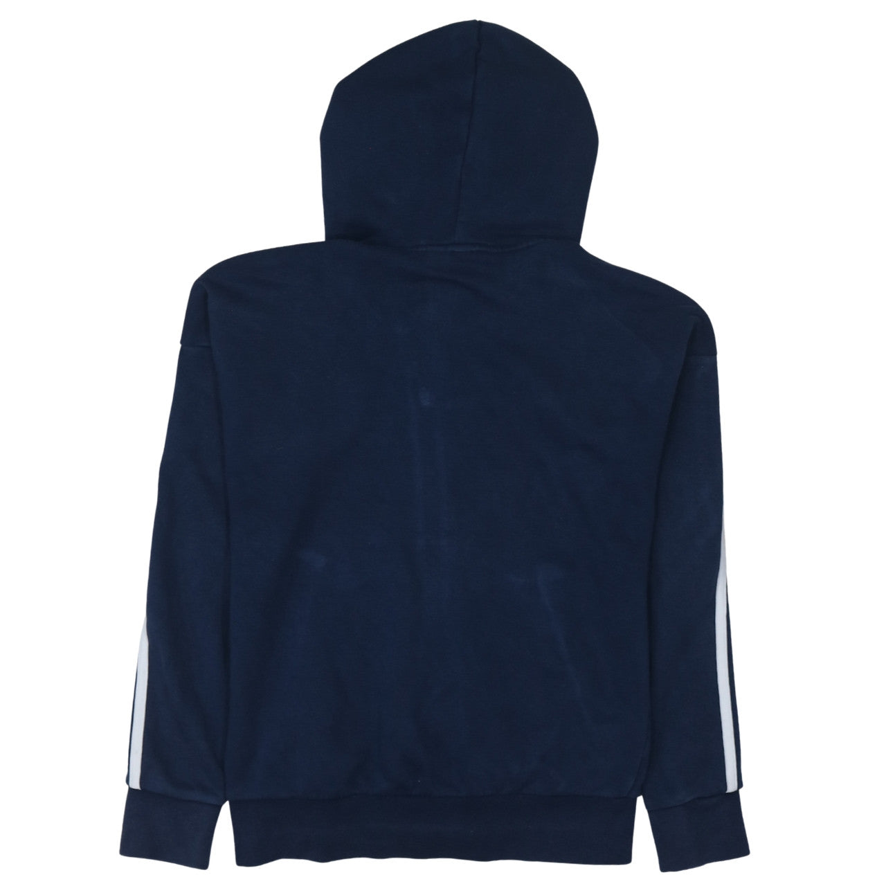 Adidas Women Navy Blue Full Zip Hoodie Size S with Hood and Pockets
