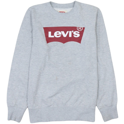 Levi's Boys Grey Sweatshirt 16 Years Crew Neck Logo Pullover