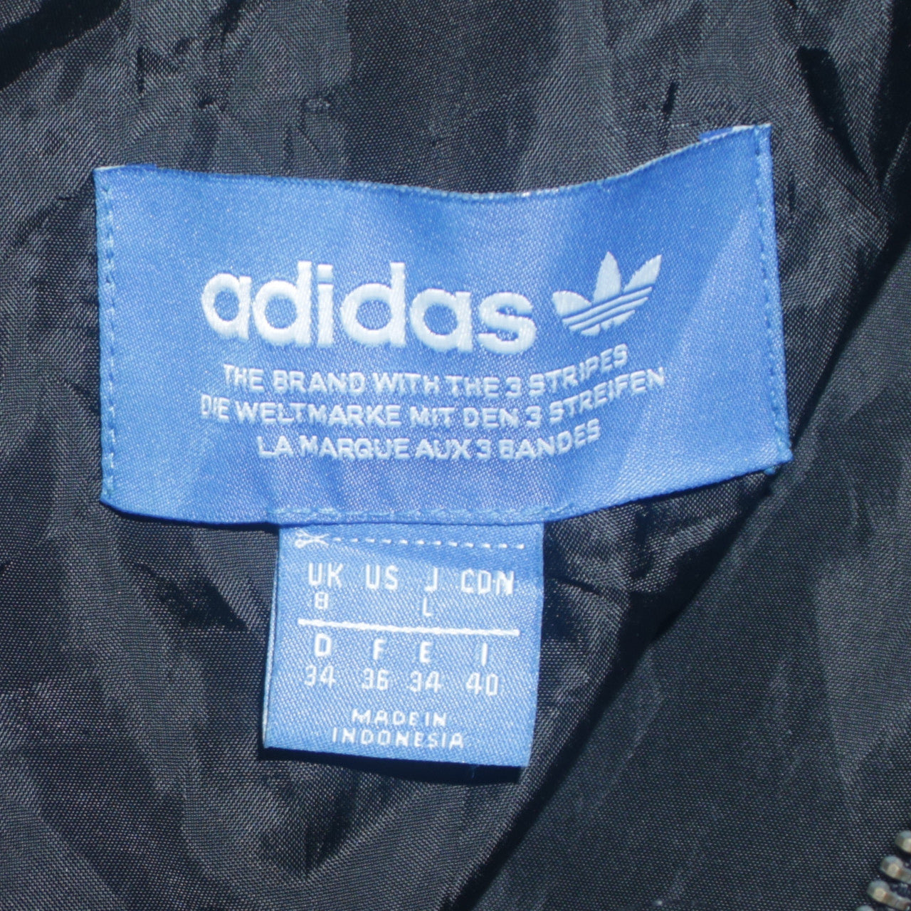 Adidas Womens Black Faux Fur Hooded Quilted Bomber Jacket Size 8